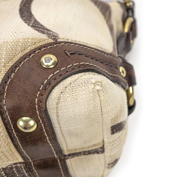 COACH Carly Denim Signature C Hobo Shoulder Handbag - A0826-12197 - Picture 8 of 16